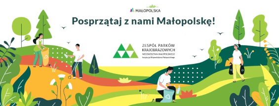 Logotypy instytucji współfinansujących projekt : „Posprzątaj z nami Małopolskę!”